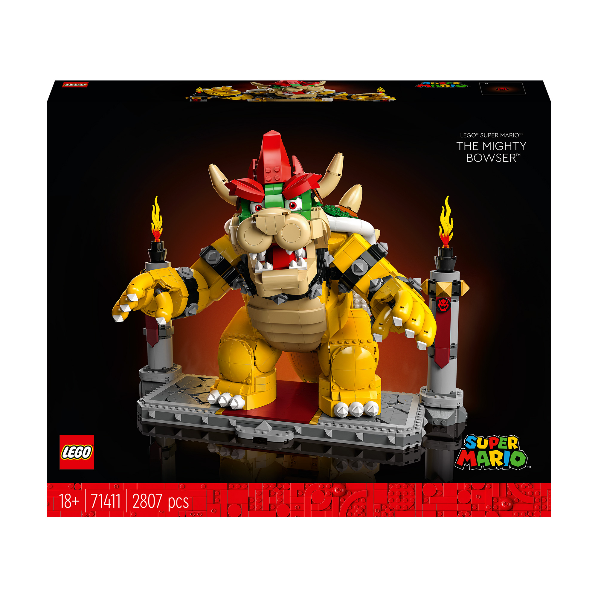 Конструктор LEGO Super Mario Могутній Боузер, 2807 деталей, від 18 років (71411)